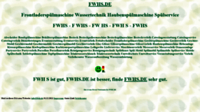 What Fwhs.de website looked like in 2021 (2 years ago)