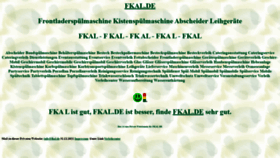What Fkal.de website looked like in 2021 (3 years ago)