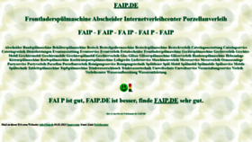 What Faip.de website looked like in 2022 (2 years ago)