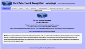 What Facedetection.com website looked like in 2022 (2 years ago)