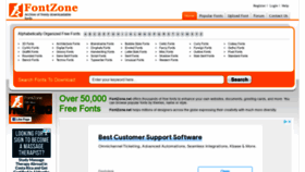 What Fontzone.net website looked like in 2022 (2 years ago)