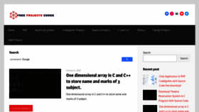 What Freeprojectscodes.com website looked like in 2022 (2 years ago)
