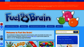 What Fuelthebrain.com website looked like in 2022 (2 years ago)