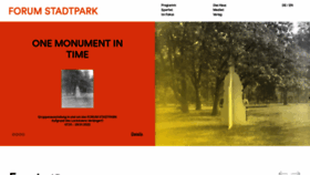What Forumstadtpark.at website looked like in 2022 (2 years ago)