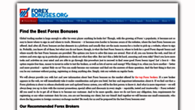 What Forexbonuses.org website looked like in 2022 (3 years ago)
