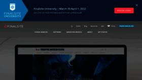 What Finalsite.com website looked like in 2022 (2 years ago)