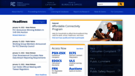 What Fcc.gov website looked like in 2022 (2 years ago)