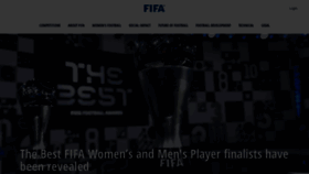 What Fifa.com website looked like in 2022 (2 years ago)
