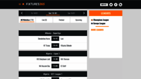 What Fixtures365.com website looked like in 2022 (2 years ago)