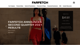 What Farfetchinvestors.com website looked like in 2022 (2 years ago)