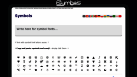 What Fsymbols.com website looked like in 2022 (2 years ago)
