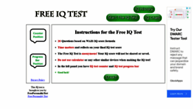 What Freeiqtest.info website looked like in 2022 (2 years ago)