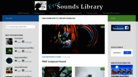 What Freesoundslibrary.com website looked like in 2022 (2 years ago)