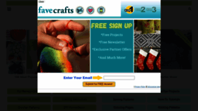 What Favecrafts.com website looked like in 2022 (2 years ago)