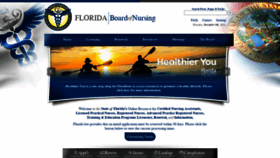 What Floridasnursing.gov website looked like in 2022 (2 years ago)