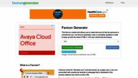 What Favicongenerator.com website looked like in 2022 (2 years ago)