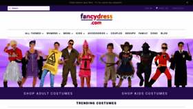 What Fancydress.com website looked like in 2022 (2 years ago)