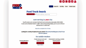 What Foodtrucksin.com website looked like in 2022 (2 years ago)