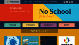 What Friscoisd.org website looked like in 2022 (2 years ago)