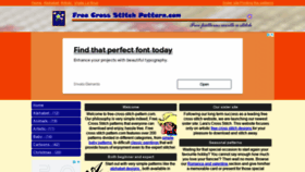 What Free-cross-stitch-pattern.com website looked like in 2022 (2 years ago)