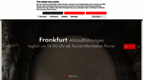 What Frankfurt-tourismus.de website looked like in 2022 (2 years ago)