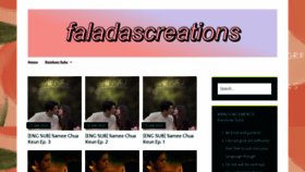 What Faladascreations.com website looked like in 2022 (2 years ago)