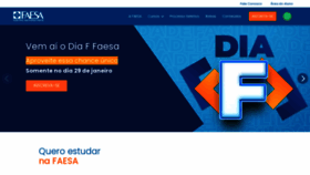 What Faesa.br website looked like in 2022 (2 years ago)