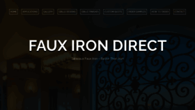 What Fauxirondirect.com website looked like in 2022 (2 years ago)
