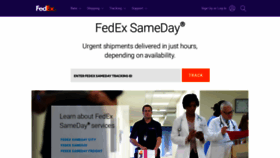 What Fedexsameday.com website looked like in 2022 (2 years ago)