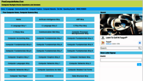 What Freecomputernotes.com website looked like in 2022 (2 years ago)