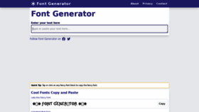 What Fontgenerator.org website looked like in 2022 (2 years ago)