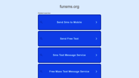 What Funsms.org website looked like in 2022 (2 years ago)