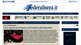 What Federalismi.it website looked like in 2022 (2 years ago)