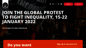 What Fightinequality.org website looked like in 2022 (2 years ago)