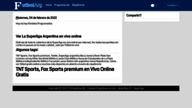 What Futbolarg.tv website looked like in 2022 (2 years ago)