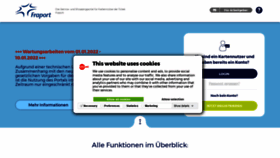 What Fraport-shoppingcard.de website looked like in 2022 (2 years ago)