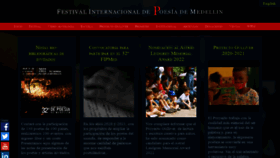 What Festivaldepoesiademedellin.org website looked like in 2022 (2 years ago)