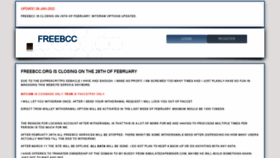 What Freebcc.org website looked like in 2022 (2 years ago)