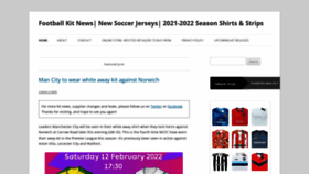 What Footballkitnews.com website looked like in 2022 (2 years ago)