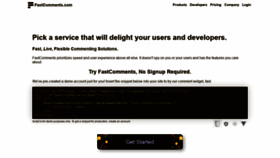 What Fastcomments.com website looked like in 2022 (2 years ago)