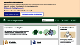 What Forsakringskassan.se website looked like in 2022 (2 years ago)