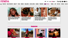 What Femina.in website looked like in 2022 (3 years ago)