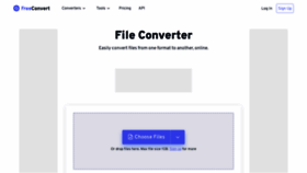 What Freeconvert.com website looked like in 2022 (2 years ago)