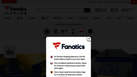 What Fanatics.co.uk website looked like in 2022 (2 years ago)