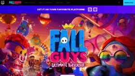 What Fallguys.com website looked like in 2022 (2 years ago)