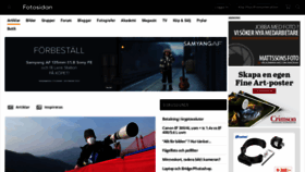 What Fotosidan.se website looked like in 2022 (2 years ago)
