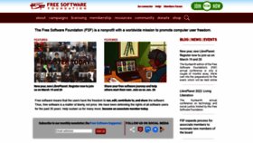 What Fsf.org website looked like in 2022 (2 years ago)