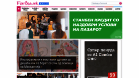What Femina.mk website looked like in 2022 (2 years ago)