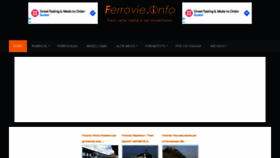 What Ferrovie.info website looked like in 2022 (2 years ago)