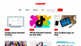 What Famikeep.com website looked like in 2022 (2 years ago)